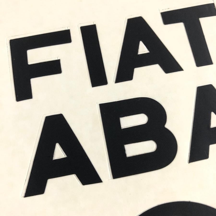FIAT ABARTH 1000/850 ステッカー :B8066:ミニマルヤマ - 通販 - Yahoo!ショッピング