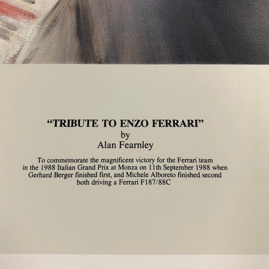 Ferrari（フェラーリ） 現品 TRIBUTE TO ENZO FERRARI ポスター : ミニ