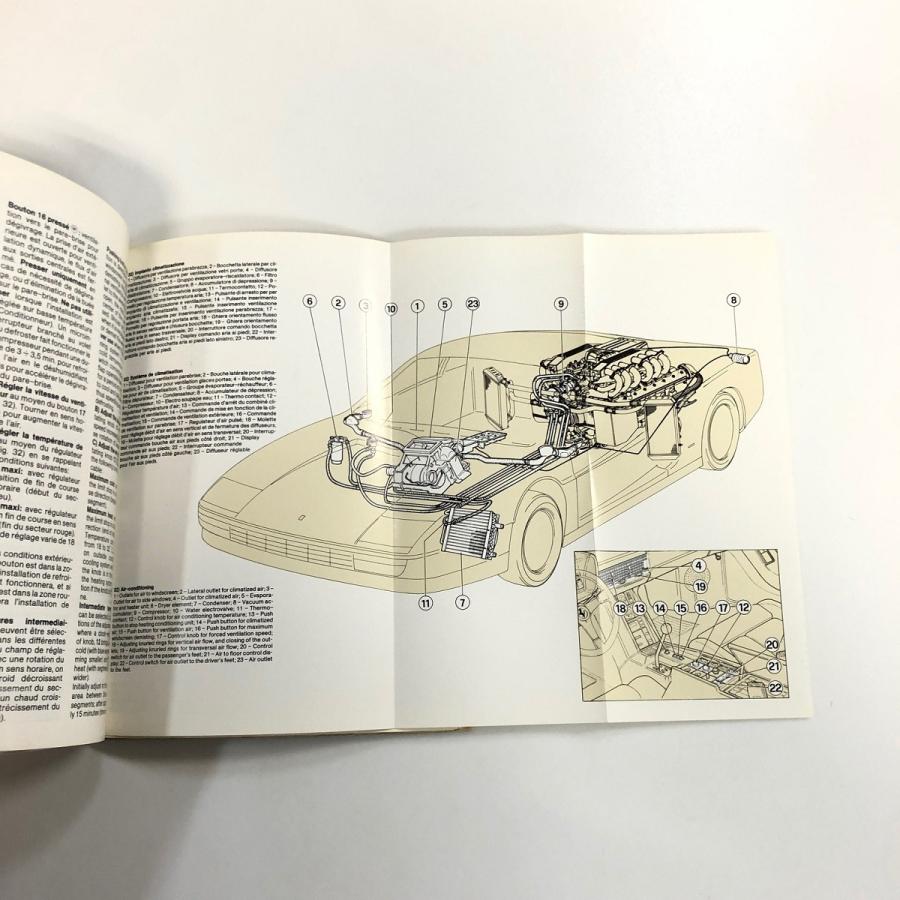 Ferrari 現品 Ferrari テスタロッサ オーナーズマニュアル