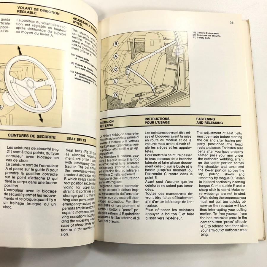 Ferrari（フェラーリ） 現品 テスタロッサ オーナーズマニュアル