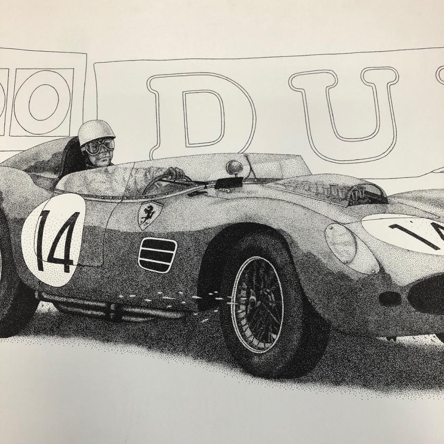 現品 Ferrari 250 テスタロッサ 点画 ポスター : b9468 : ミニマルヤマ 