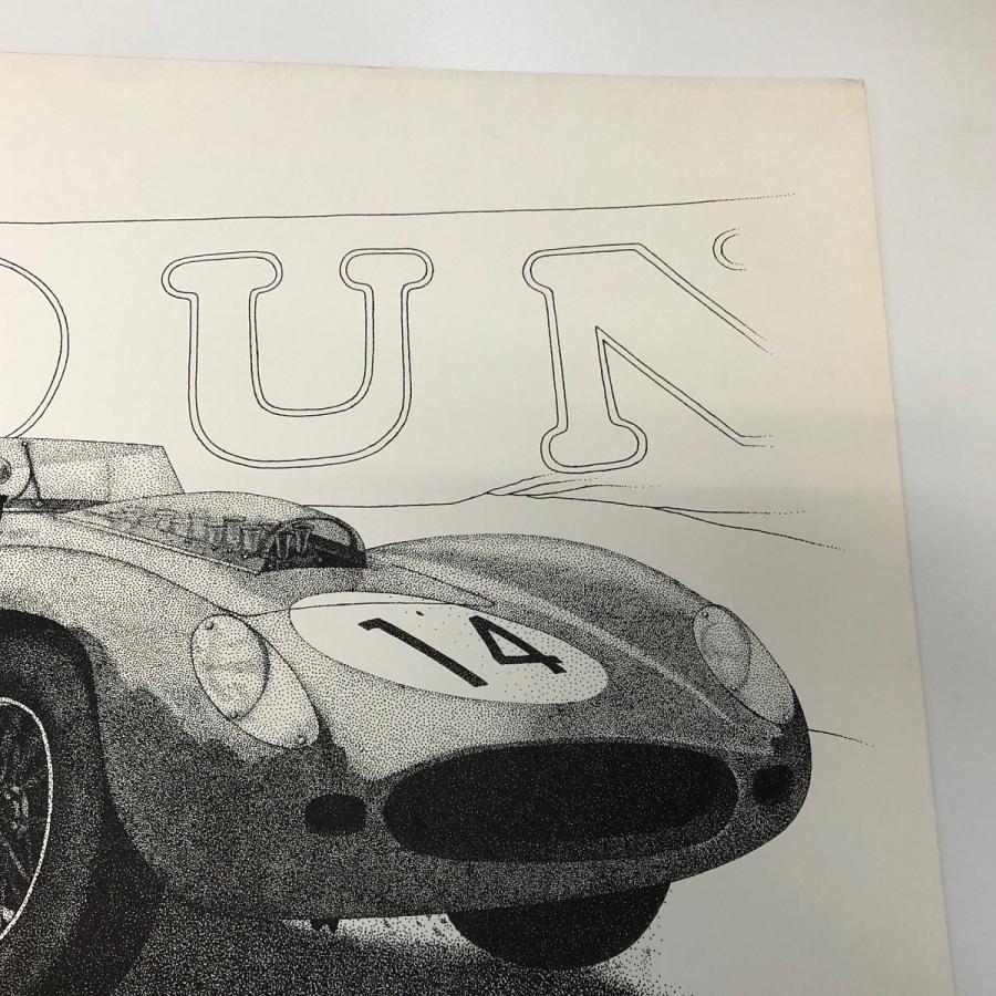 現品 Ferrari 250 テスタロッサ 点画 ポスター : b9468 : ミニマルヤマ 