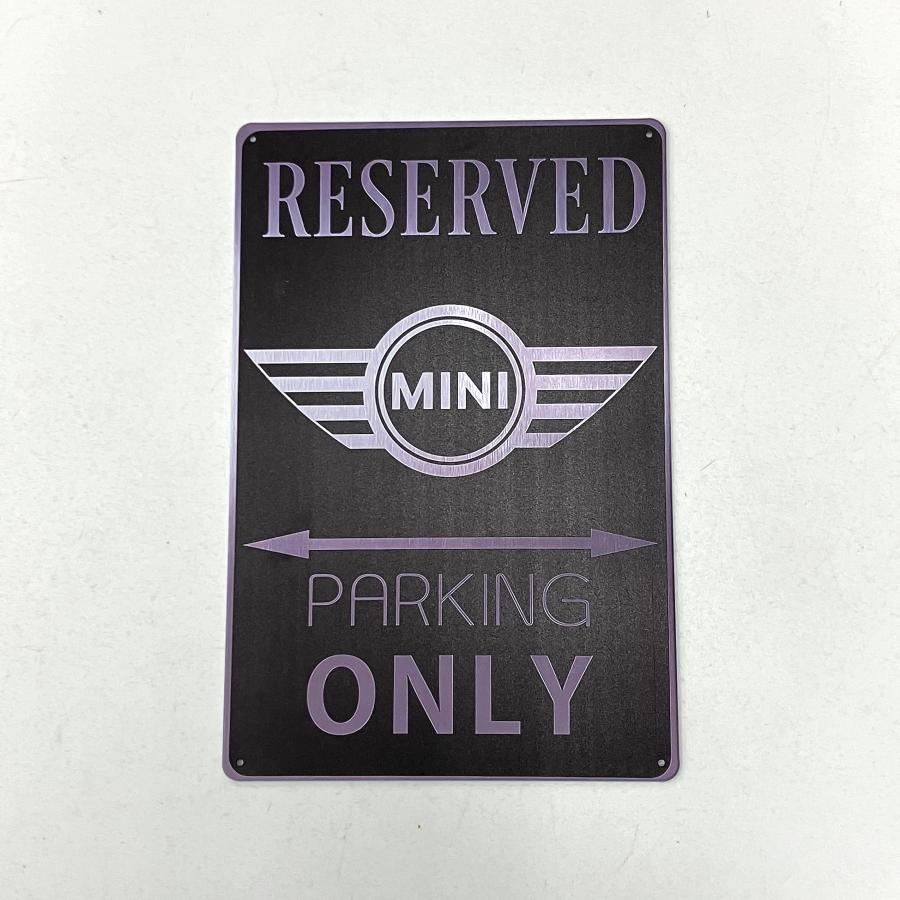 MINI（ミニ） RESERVED MINI パーキングオンリーサインプレート : ミニ