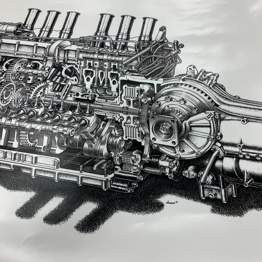 ホンダ（HONDA） 現品 HONDA F1 エンジン ポスター3枚セット : ミニ