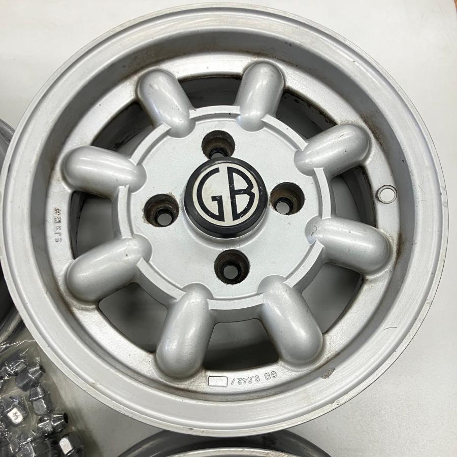中古 クラシックミニ用 12インチ 5J GBアルミホイール4本セット : ミニ 