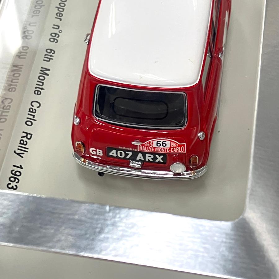 現品 spark Morris Cooper n°66 6th Monte Carlo Rally 1963 ミニカー