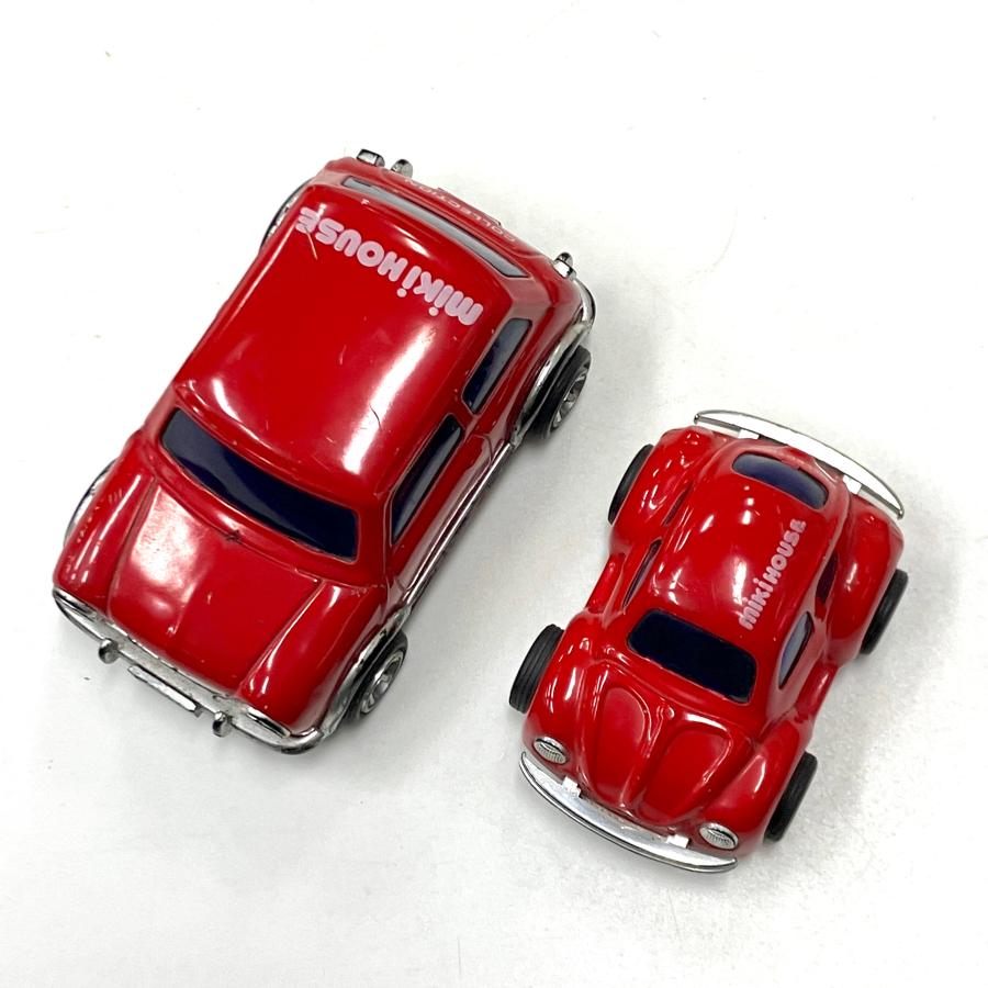 現品 ミキハウス クラシックミニ＆ビートル ブリキミニカーセット