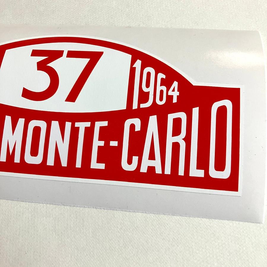 ローバー RALLYE MONTE CARLO ゼッケン37 ステッカー : ミニマルヤマ