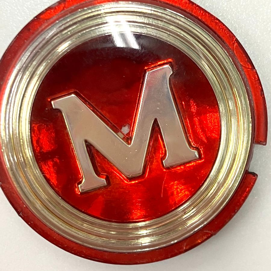 現品 モーリスマイナー用 ステアリングセンターホーンプッシュモチーフ