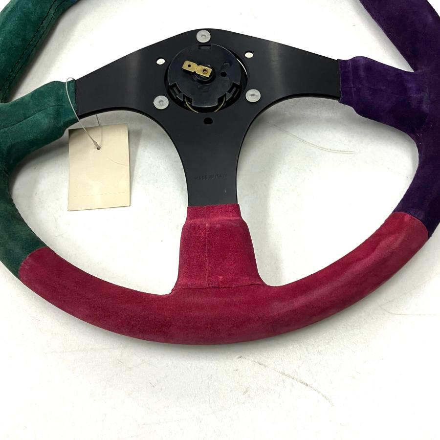 現品 MOMOボス用 sport line バックスキン4カラー ステアリング : ミニ