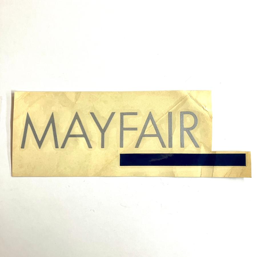 現品 MAYFAIR 切文字 ボディーサイドステッカー : ミニマルヤマ
