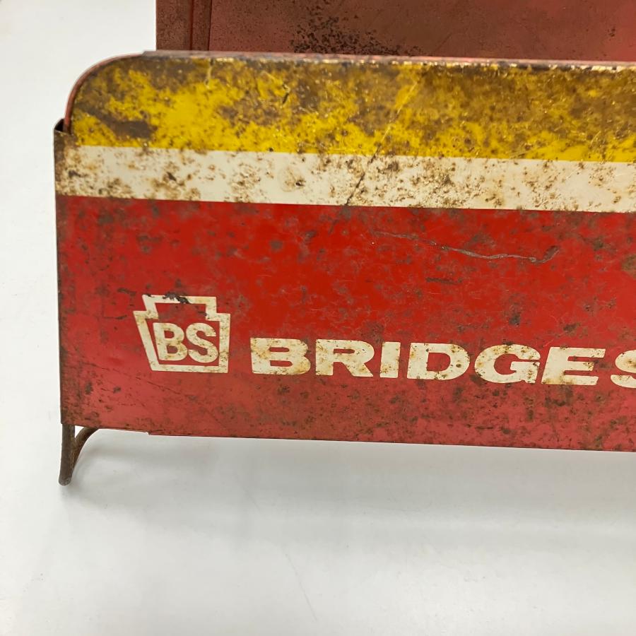 ブリジストン タイヤラック 収納 昭和レトロ ヴィンテージ BRIDGESTONE（ブリヂストン） 現品 ヴィンテージ タイヤ スタンド