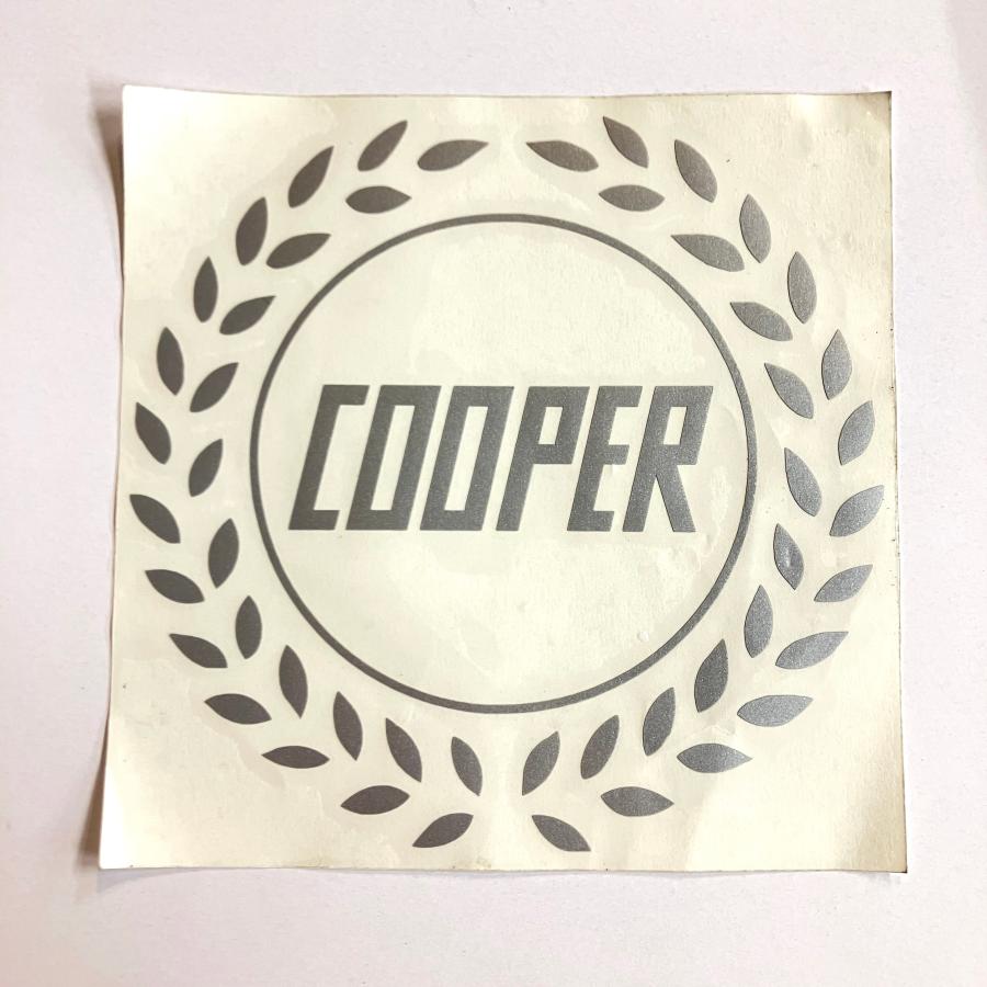 ローバー 月桂樹COOPER 切文字ステッカー シルバー : ミニマルヤマ