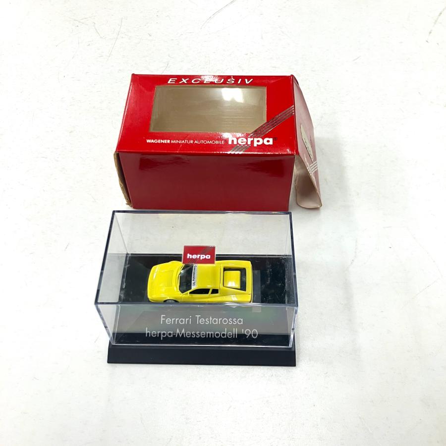 現品 herpa Messemodell '90 1/87 Ferrari Testarossa ミニカー : ミニ