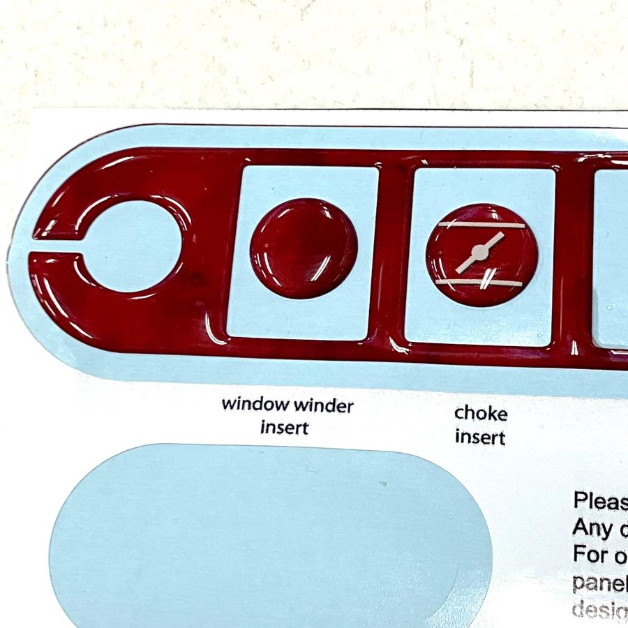 ローバー 5連センタースイッチパネルステッカーキット・ウッドカラー