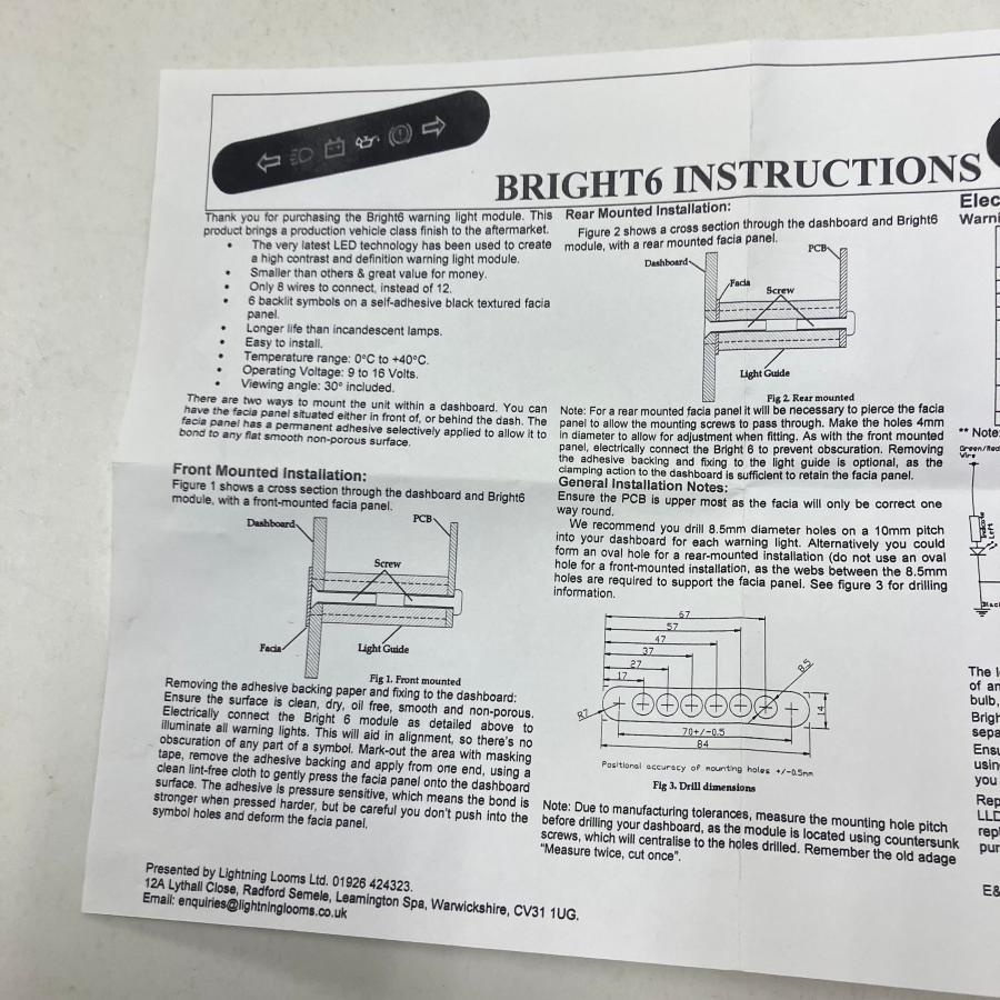 BRIGHT 6 WARNING LIGHT MODULE : ミニマルヤマ - 通販 - Yahoo!ショッピング