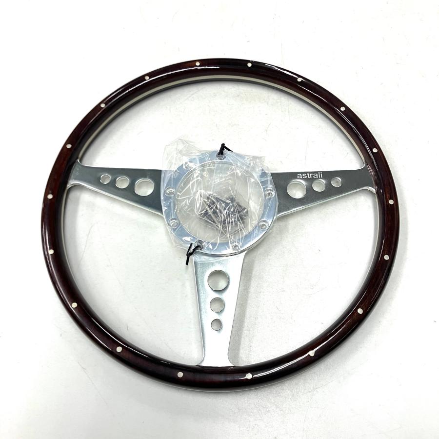現品 astrali モトリタボス用 ウッドステアリング・フラット : ミニ