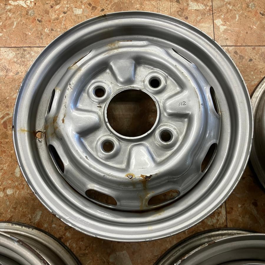 中古 MG 1300 ADO16 純正スチールホイール5本セット : ミニマルヤマ