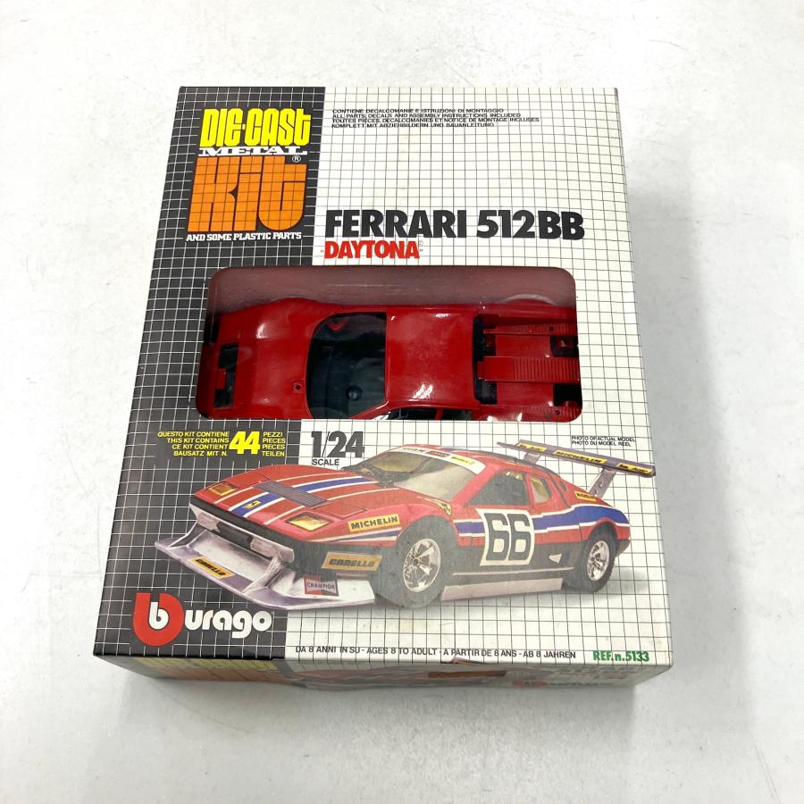 新品　現品　BBURAGO 1/24 Ferrari 513 BB DAYTONA　モデルカーキット_3