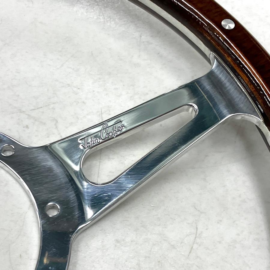 現品 ジョンクーパー刻印入り モトリタウッドステアリング : ミニ
