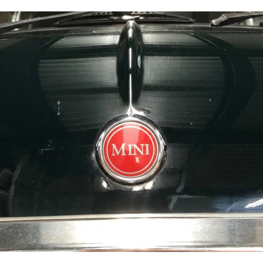 ローバー ラスト1点 丸型フロントエンブレム・MINIレッド : ミニ