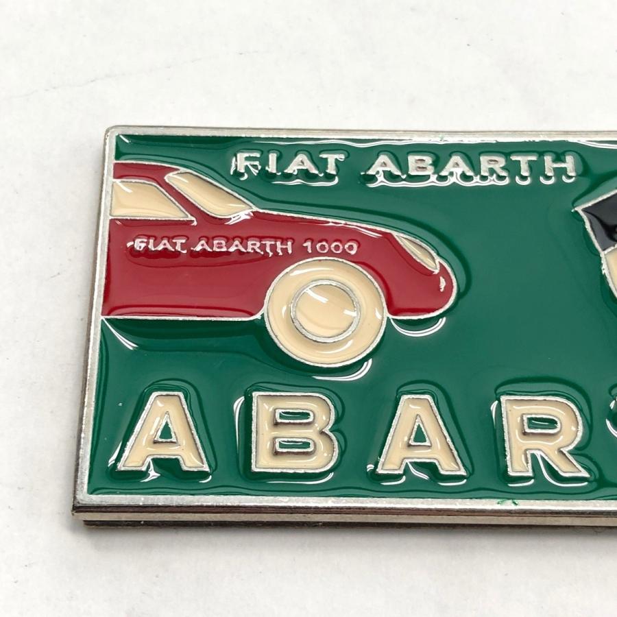 アバルト（ABARTH） 現品 FIAT ABARTH 1000 プレートエンブレム : ミニ