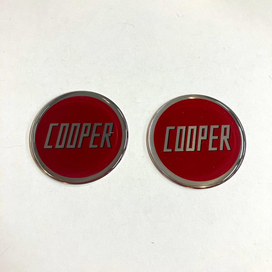 NOS品　JOHN COOPER エンブレム　クラシックミニ　ローバーミニ ジョンクーパーオフィシャル前後純正エンブレムセンターモチーフ