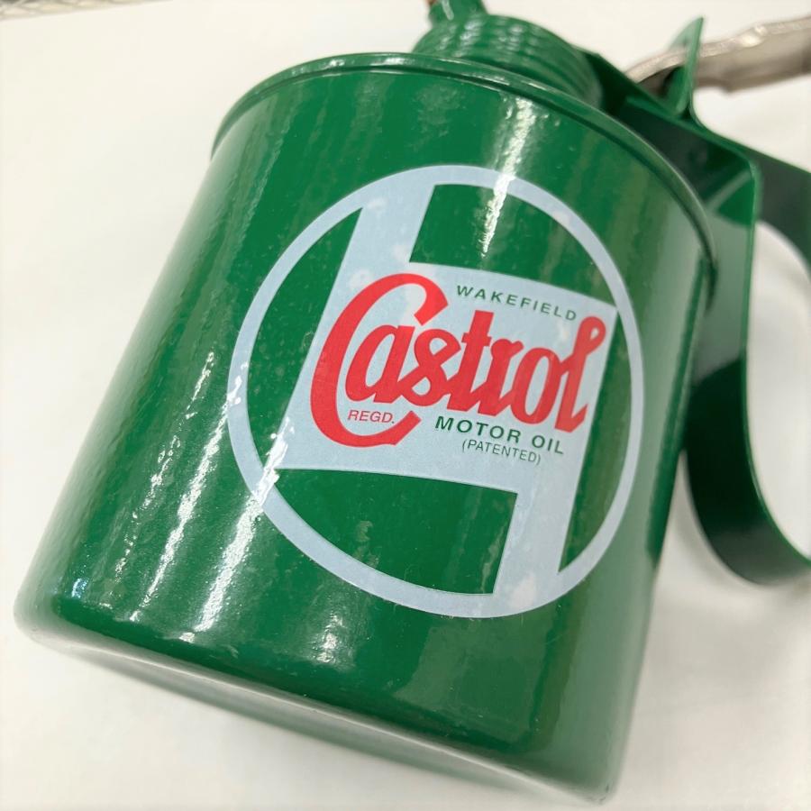 カストロールオイル缶 カストロールオイルジョッキ ビンテージオイル缶 Castrol クラシックカストロールオイルジョッキ・中 : ミニ