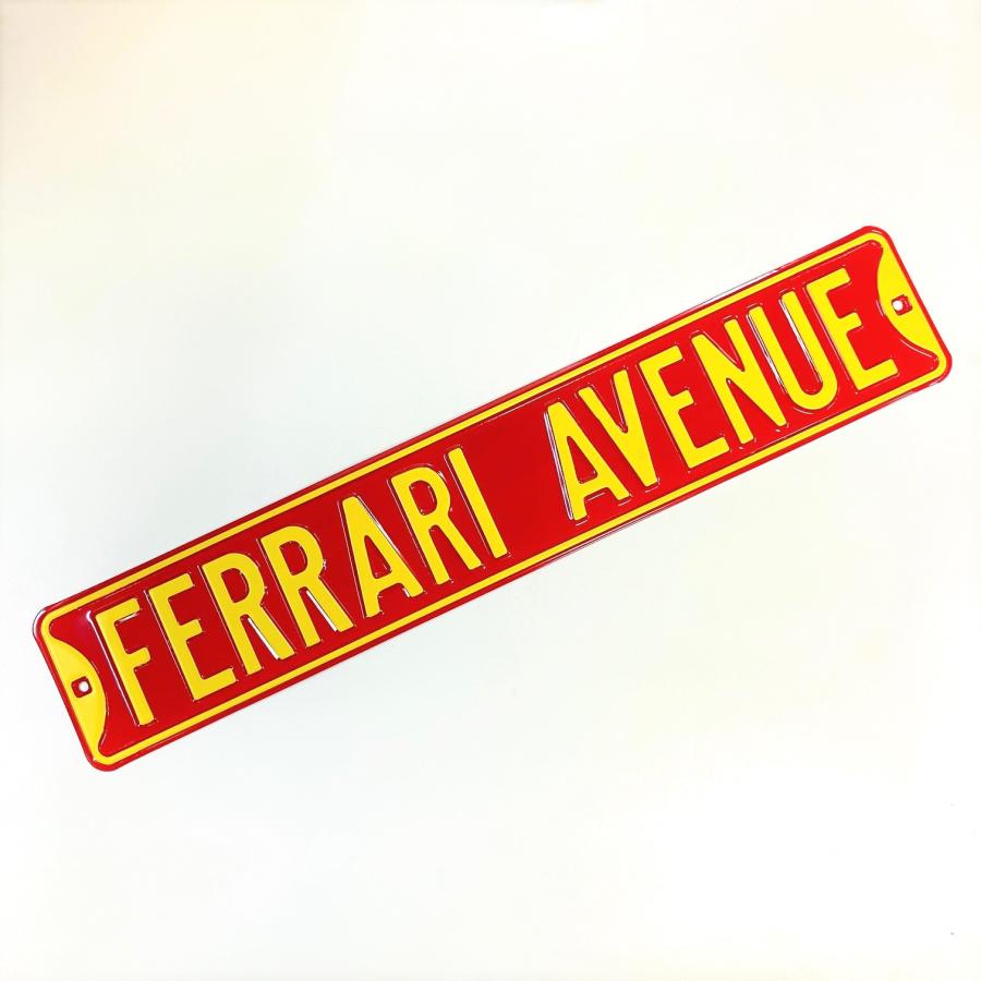 Ferrari（フェラーリ） ストリートサインプレート FERRARI AVENUE