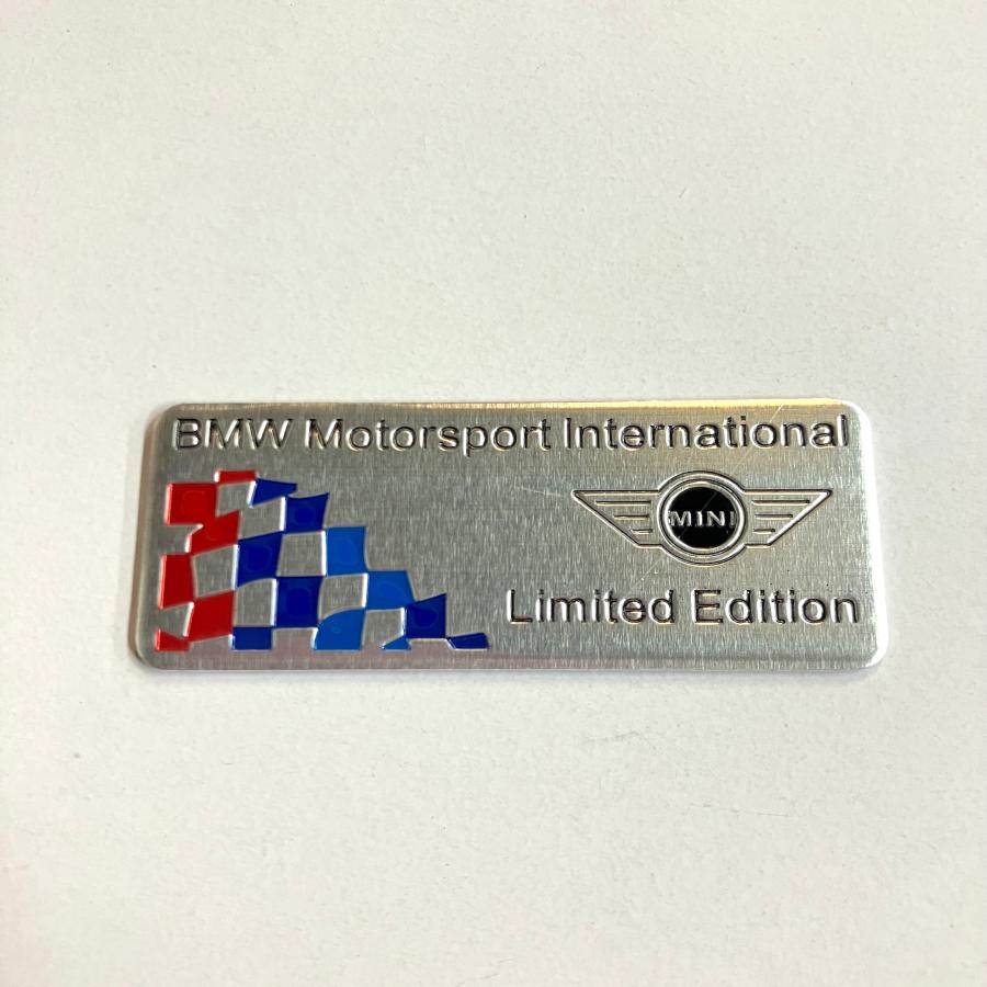 MINI Motorsport International Limited Edition プレート