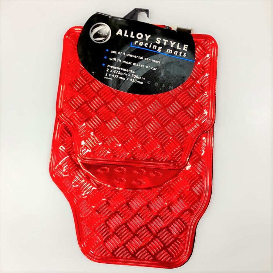 ラスト2点 ALLOY STYLE レーシング フロアーマット レッド