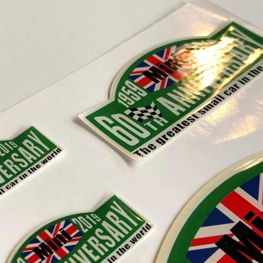 ローバー 60周年ミニアニバーサリー ラリープレートステッカー : ミニ