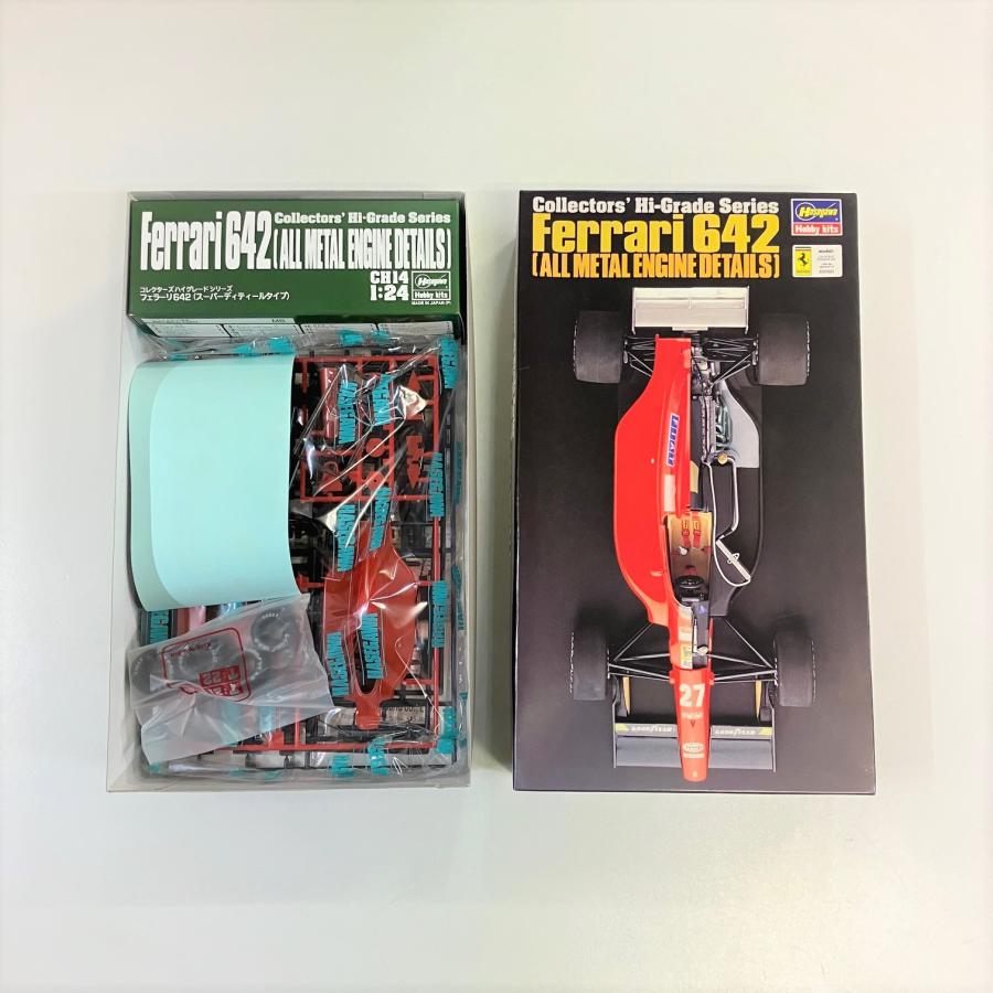 シュリンク未開封スーパーディテールFerrari 642 プラモ1/24 メタル Ferrari 現品 新品 ハセガワ 1/24 642 プラモデル : ミニ