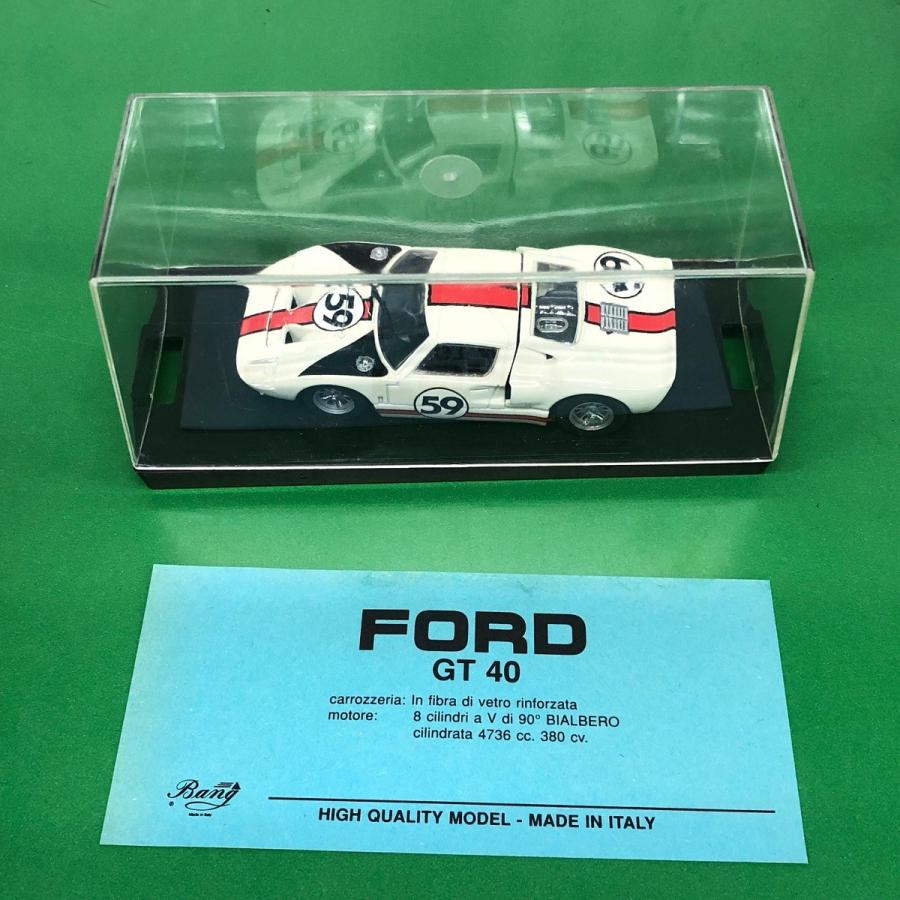 Bang製　フォード GT40 ミニカー 1/43スケール 33 新品 絶版 Bang 1/43 Ford GT40 ハイクオリティーモデル