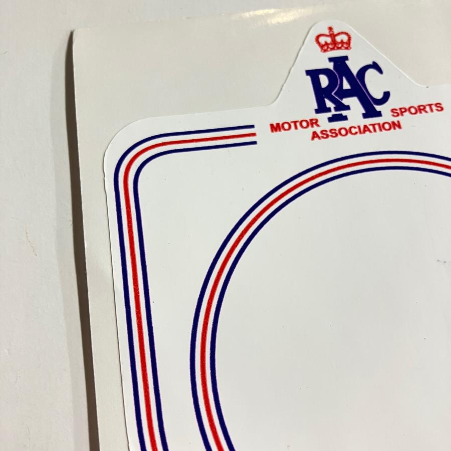 現品 RAC ライセンスホルダー ステッカー : ミニマルヤマ - 通販