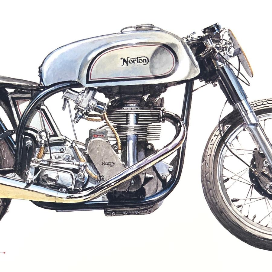 1959 Norton 'Manx' 500cc ポスター : ミニマルヤマ - 通販 1959 Norton 'Manx' 500cc ポスター : ミニマルヤマ - 通販