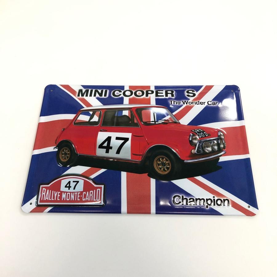 ユニオンジャックミニクーパーSサインプレート : ミニマルヤマ - 通販