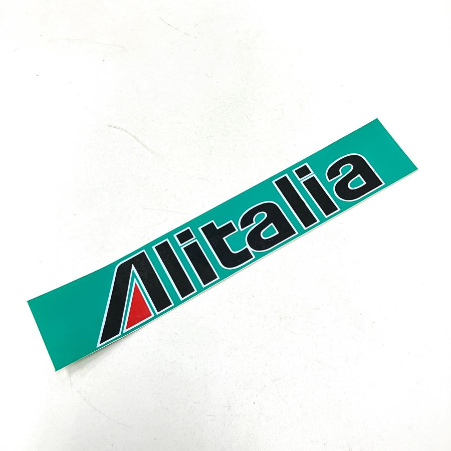 現品 Alitalia ステッカー（ビニールデカール粘着剤なし） : ミニ