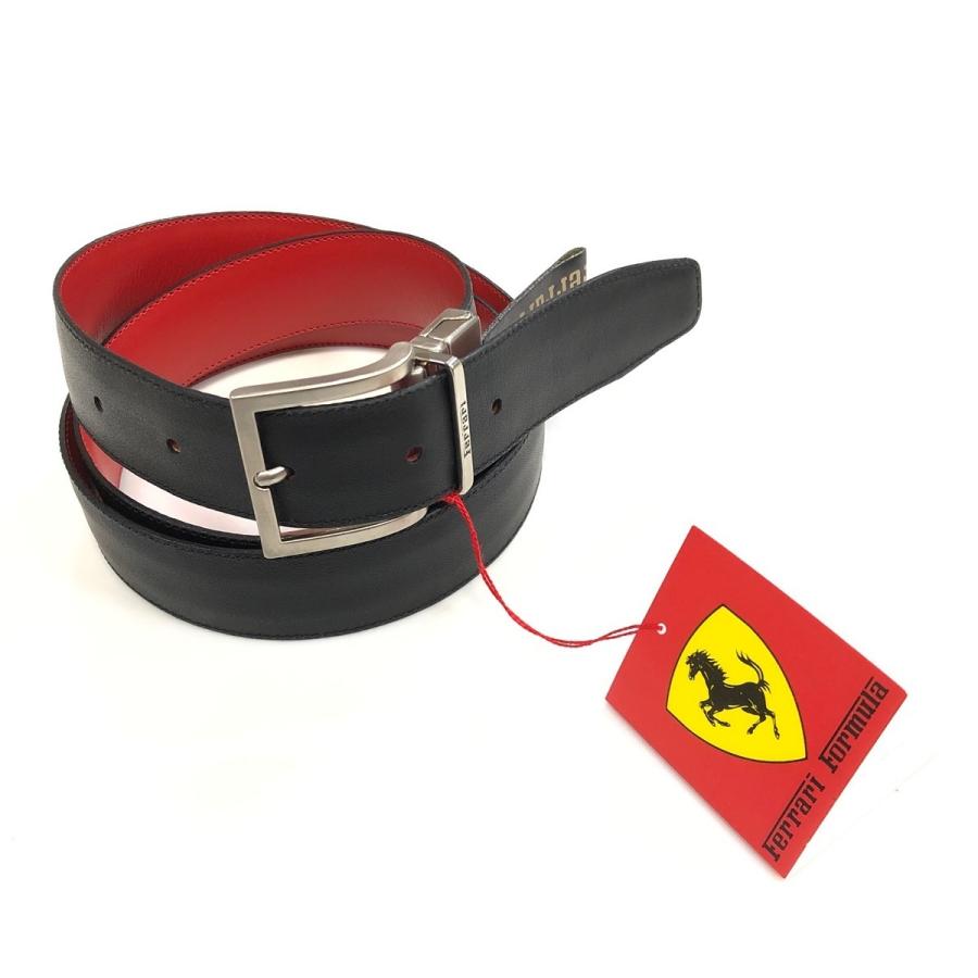 Ferrari（フェラーリ） ベルト ブラック×レッド : ミニマルヤマ - 通販