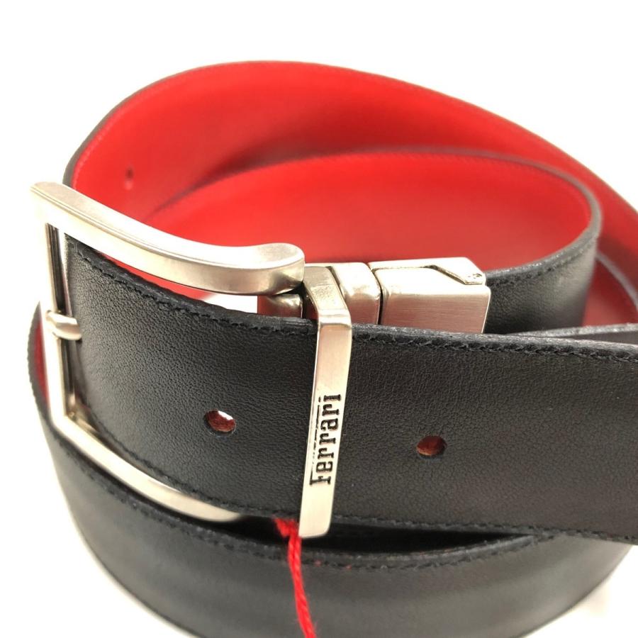 Ferrari（フェラーリ） ベルト ブラック×レッド : ミニマルヤマ - 通販