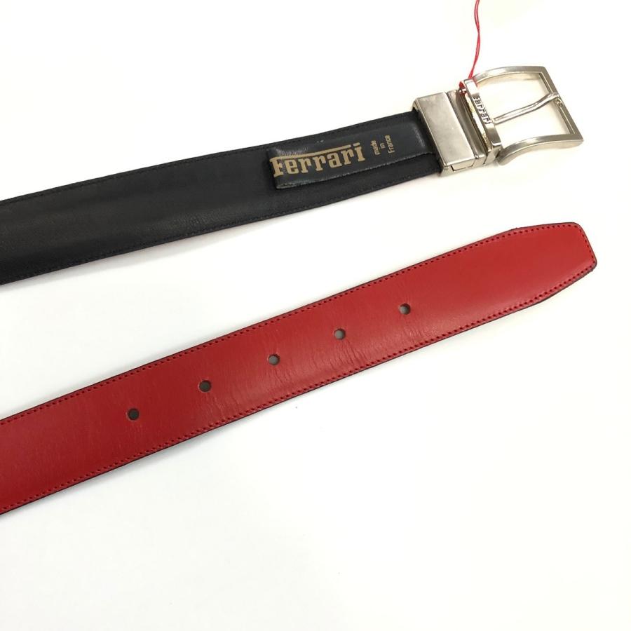 Ferrari（フェラーリ） ベルト ブラック×レッド : ミニマルヤマ - 通販