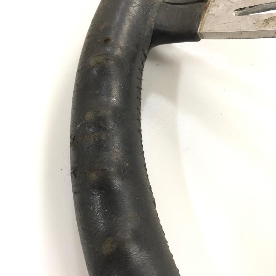 ミ*郎様 レスレストン黒革巻きステアリング Tricolore Exchange フォレスター インプレッサ XV ステアリング