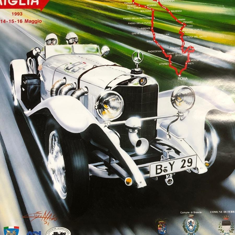 1000 MIGLIA ポスター 1993 : ミニマルヤマ - 通販 - Yahoo