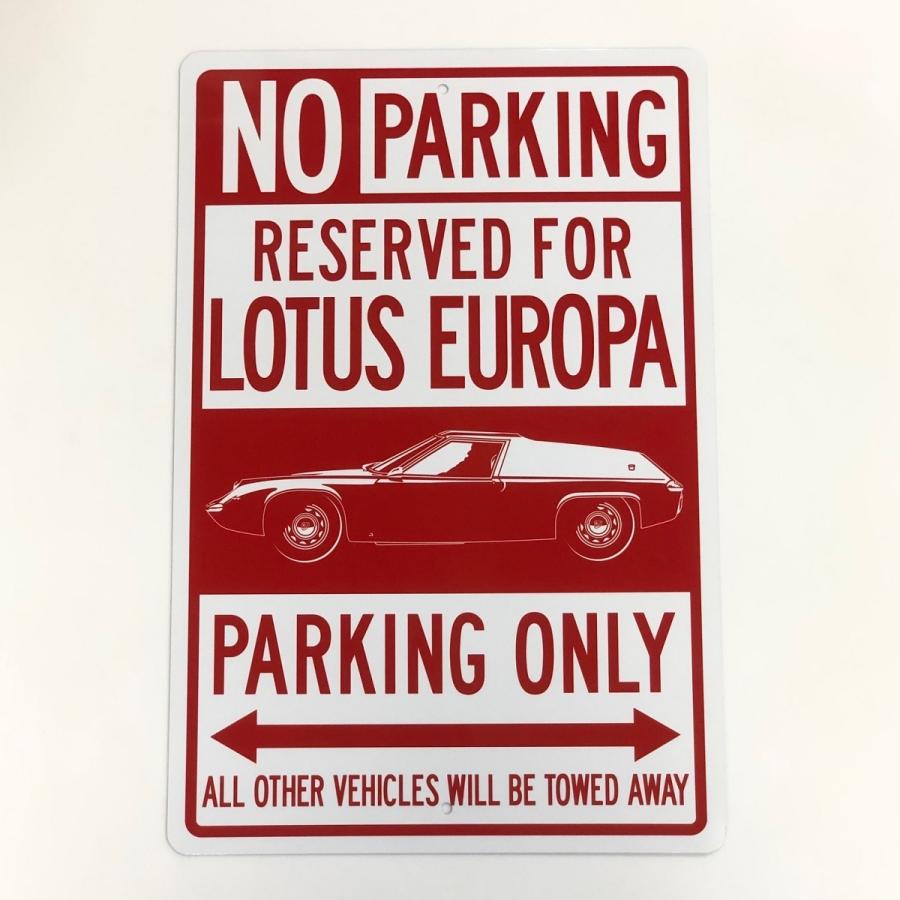 ロータスヨーロッパ パーキングオンリー サインプレート : ミニ