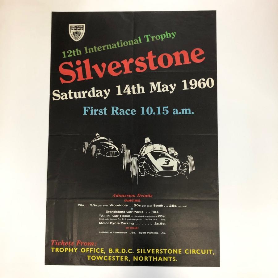 現品 12th INTERNATIONAL TROPHY SILVERSTONE 1960年 ポスター : ミニ 