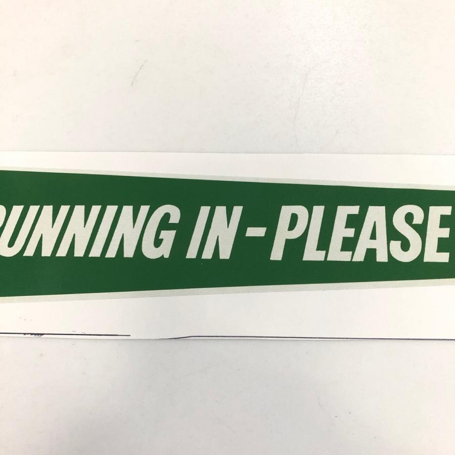 RUNNING-IN PLEASE PASS　ステッカー｜minimaruyama｜03