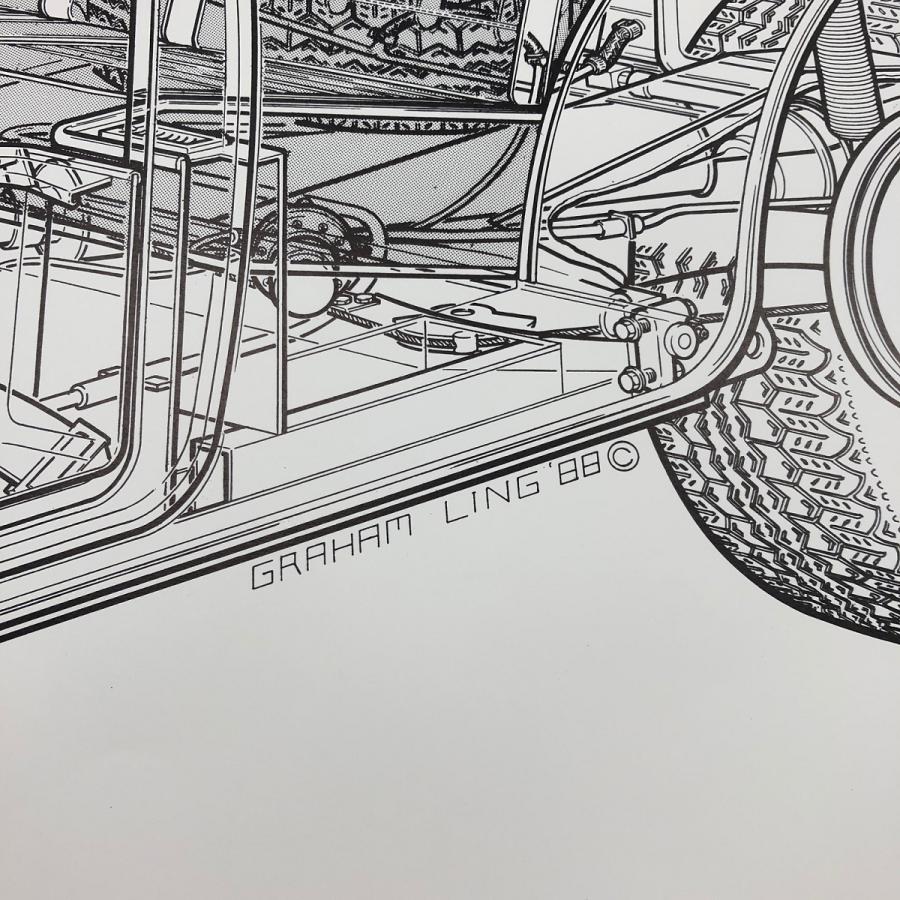 AUSTIN COOPER S Mk1 ポスター シリアルナンバー入り : ミニマルヤマ