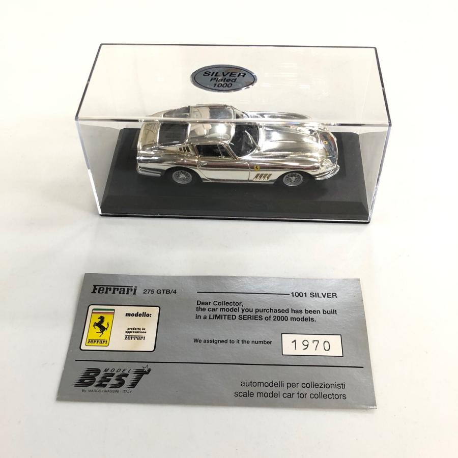 Ferrari 絶版 新品 ベストモデル 1/43 275GTB/4 SILVER ミニカー