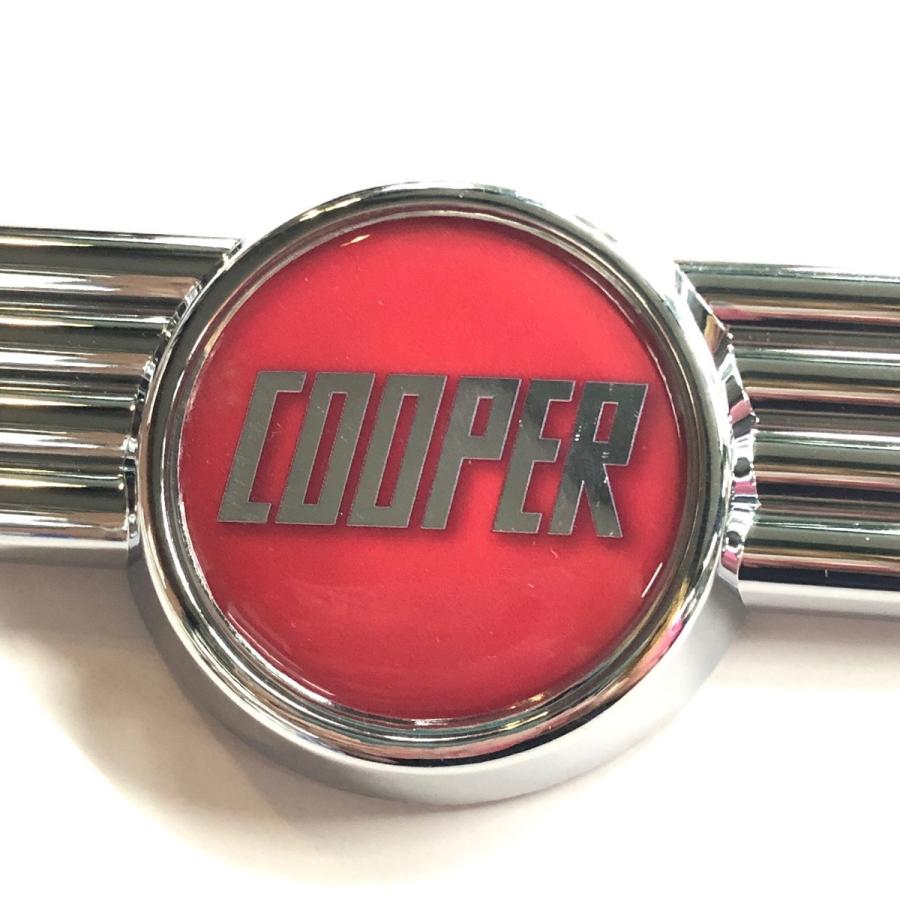 ローバー ウイングタイプ・フロントエンブレム（COOPER・レッド