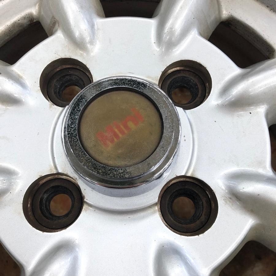 中古 12インチ 5J 8スポーク アルミホイール4本セット : ミニ